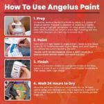 Angelus Leather Paint Coral - Image 3