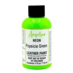 Angelus Leather Paint Popsicle Green Neon - Image 2