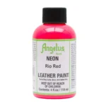 Angelus Leather Paint Rio Red Neon Paint - Image 2