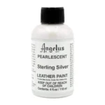 Angelus Pearlscent Paint 1.0oz  Sterling Silver - Image 2